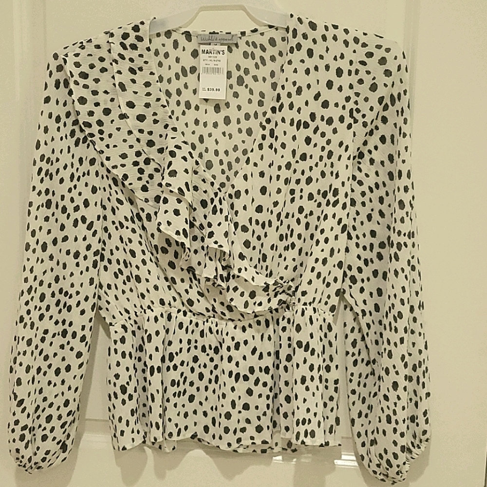 Ruffle neck top - New Wishlist apparel